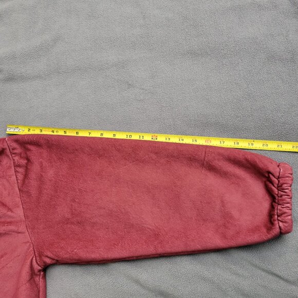 Hoodie Sweater Womens L Oversized Pink Cozy Fluffy Lounge Peace Love Book Binge - Picture 7 of 14